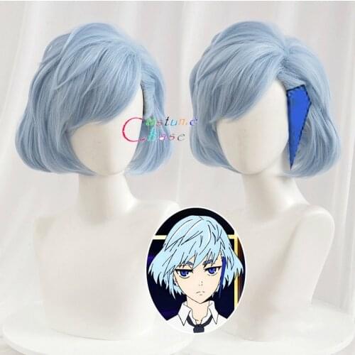 Anime Tower of God Cosplay Aguero Agnes Khun Wig Kami No Tou Wig Koon Khun Short Blue Heat Resistant Wig Hair + Free Wig Cap
