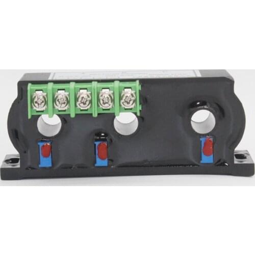 Perforation 3 phase Current Transmitter 4-20mA,0-20mA ,0-5V ,0-10V out AC 50A 100A Perforated 3 phase ampere signal transducer