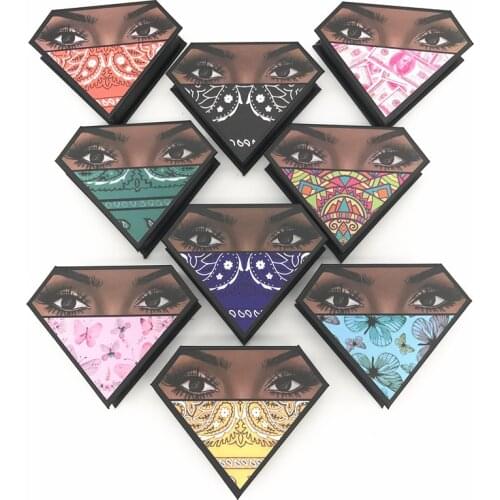 Diamond Eyelash Box Collection Hot Sale Mink Eyelashes Packaging Box Custom Lashes Case Eyelash Business Supplier Real Mink Lash