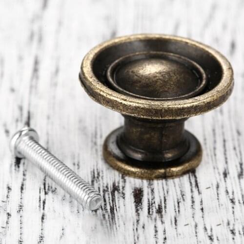 Retro Cabinet Drawer Pull Knob Antique Bronze Furniture Handle Cabinet Knobs and Handles Kitchen Cupboard Pull Door Handles