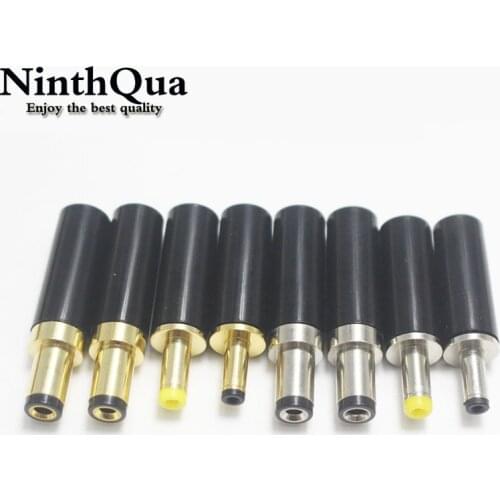 5Pcs Gold Plated 5.5 x 2.5 / 5.5 x 2.1 / 3.5 x 1.35 / 4.0 x 1.7 mm DC Power Male Plug Socket Jack for DIY Soldering Connector