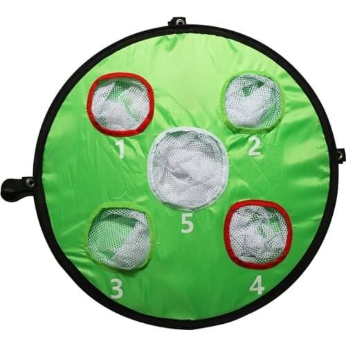 Foldable Golf Chipping Net 5 Hole Pitching Cage Outdoor Indoor