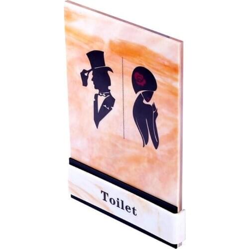 Signs Door Bathroom Toilet Men and Women Sign Board Indicator Plate High Grade Acrylic Wall Mounted Customized Creative Korean