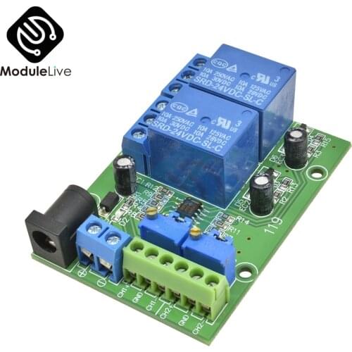 Unique DC 24V 2-Channel 2-CH Voltage Comparator Volt Precise LM393 Module