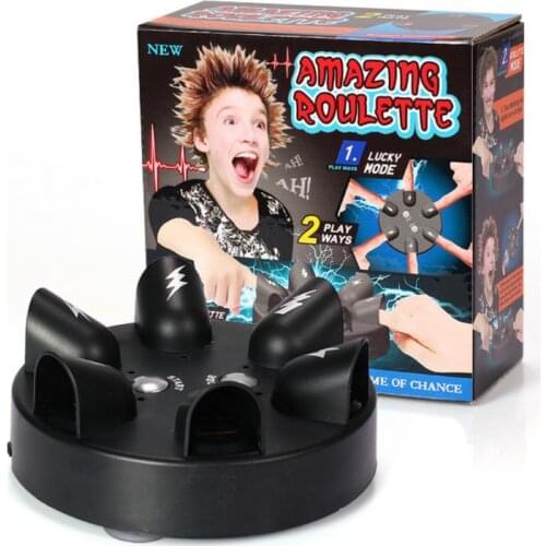 1pcs Funny Electric Shock Finger Polygraph Roulette Lie Detector Practical Jokes Toy Party Drinking Game Trick Game Toy