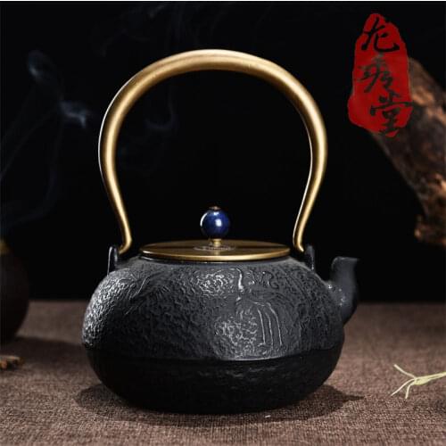 1100ML,1.1L,AUTHENTIC CAST IRON TEA POT SET JAPANESE TEAPOT TETSUBIN KETTLE WITH METAL NET FILTER KUNG FU TEA INFUSER
