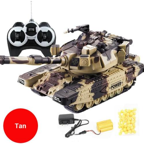 2021 new RC Battle Tank Crawler Remote Control military tank vehical Car model Can Launch Soft Bullets big rc tank