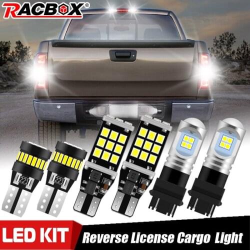 6pcs Led Bulbs Reverse License Cargo Light Kit Rear Lights 6000K For Chevrolet Colorado Chevrolet Silverado 1500 2500 3500 05-14
