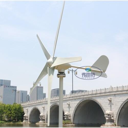 600w rated 400watt wind generator 5 blades small wind mill low start up wind generator with water proof wind controller