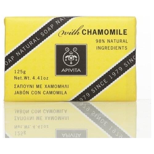 APIVITA-CAMOMILA & lavender soap bar 99% NATURAL origin (125 GR)