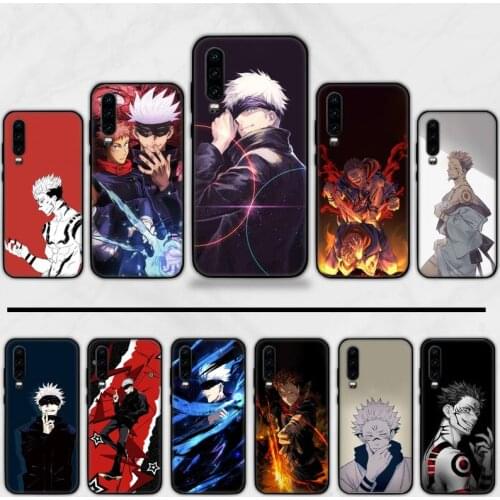 Anime Cartoon Jujutsu Kaisen Satoru Phone Case For Huawei honor Mate P 9 10 20 30 40 Pro 10i 7 8 a x Lite nova 5t