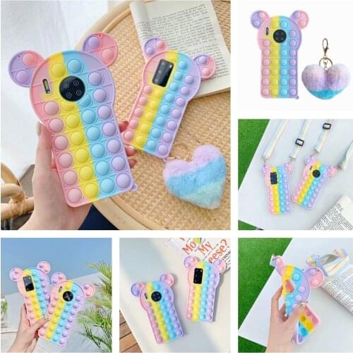 Push Pop Bubble Phone Case For Samsung Galaxy S10 S20 S21 Note 9 10 Plus 20 Ultra A10E A11 A12 A20 A21 A31 A51 A32 A71 Cover