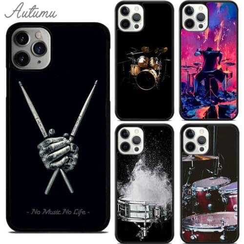 Drum Drummer Phone Case for iPhone 11 12 Pro Max mini X XR XS SE 2020 5 6S 7 8 Plus Samsung Galaxy S8 S9 S10 Cover shell