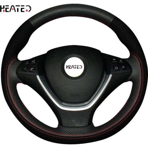 Braiding Cover for Steering Wheel for BMW X5 E70 2006-2013 X6 E71 2008-2014 E72 (ActiveHybrid X6) 2009-2010 Steering Cover