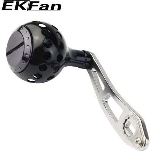 EKFan Aluminum Alloy Fishing Reel Rocker Strong Durable Single Fishing Reel Handle For Baitcasting Fishing Tackle Tools
