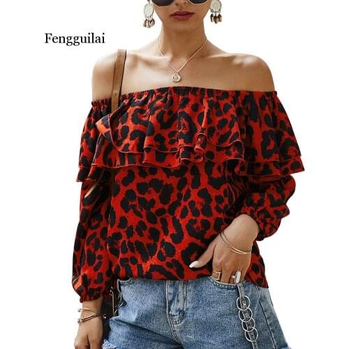 Fengguilai Leopard Blouses