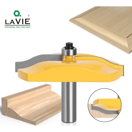 LAVIE 1pc 12mm 1/2 Inch Shank Carbide Raised Panel Router Bit with Ogee Wood Door Large Router CNC Milling Tool Woodworking 095