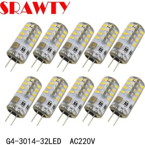 G4 2.5W 200lm LED Warm White/White Light Bulbs (AC220V / 10PCS)