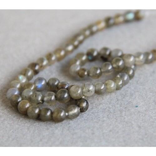 8mm DIY Natural India Labradorite Beads Flash Light Reflective Round Beads For Necklace Bracelet Stone Jewelry Making Design