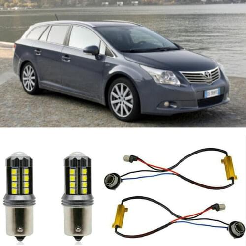 Fog lamps For TOYOTA AVENSIS Estate Saloon T27 Stop lamp Reverse Back up bulb Front Rear Turn Signal error free 2pc