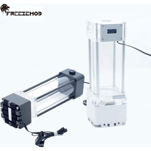FREEZEMOD PC MOD Water Cooling Kit AIO Water Pump Integrated VA LCD Screen Temperature Digital Display,PUB-FS6WX