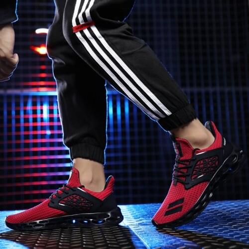 2019 Hot Sell Mens Running Shoes Professional Outdoor Breathable Comfortable Fitness Shock absorption Sneaker mens shoes