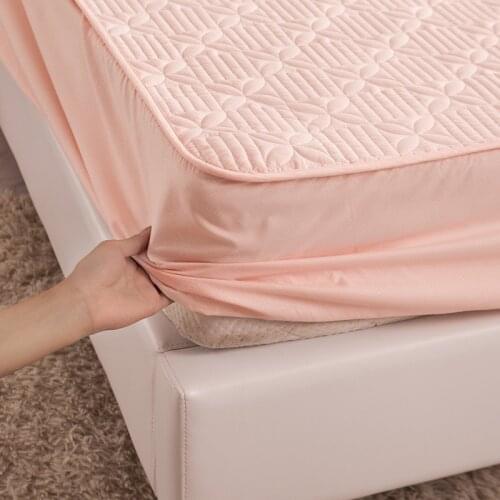 Good Quality 100% Cotton Thick Quilted Mattress Cover Pure Cotton Queen Customized Anti-mite Bed Cover, Not Included Pillowcase