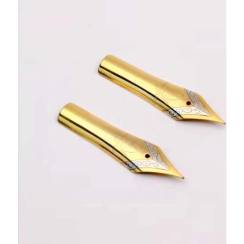 2PCS Original Kaigelu Fountain Pen Nibs #6 Nib Golden EF F Size Compatible with Jinhao 100, 450, Wing Sung 699, Moonman T1, C1