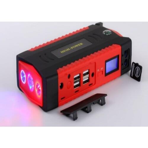 Power Supply Car Jump Starter 12v 4USB LED Light SoS Screen Power Bank 69800mah Large Capacity