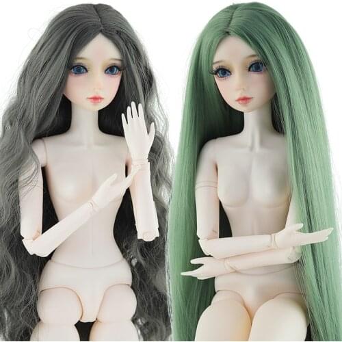 DIY Make Up 60cm Bjd Doll Toys DIY Bald Head Naked Nude 21 Jointed Body Female Doll Makeup Bareheaded Dolls Toy For Girls