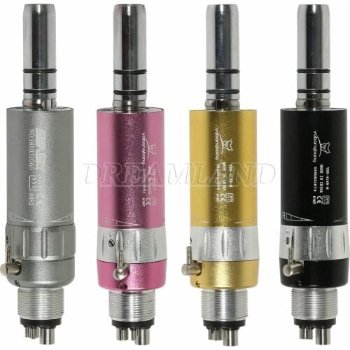 Dental Slow Low Speed E-type Air Motor 4Holes 1:1 Ratio fit NSK Contra Angle Straight Handpiece RA/CA Dia.2.35mm Burs