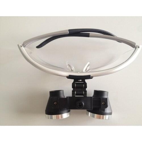 TAOS 2.5X Portable Dentist Surgical Medical Binocular Dental Loupe Optical Glass + LED Head Light Lamp