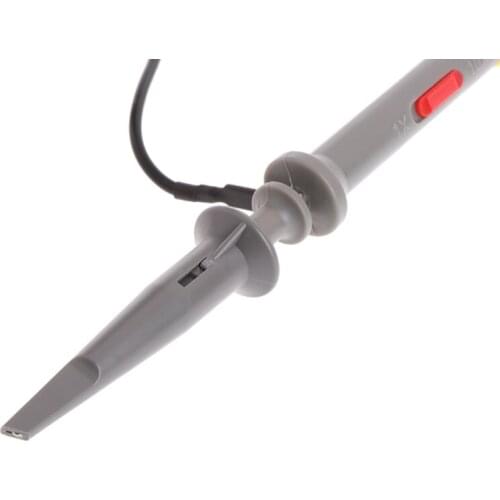 AIMOMETER MasTech 1X 10X P6100 100MHz High Precision Oscilloscope Probe Alligator Test Clip with Adjustable Attenuation Rate