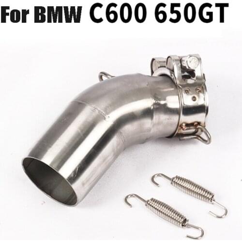 Motorycycle Exhaust Pipe Connect Link Tube Slip on C650GT for BMW C600 Sport C650GT 2012-2015