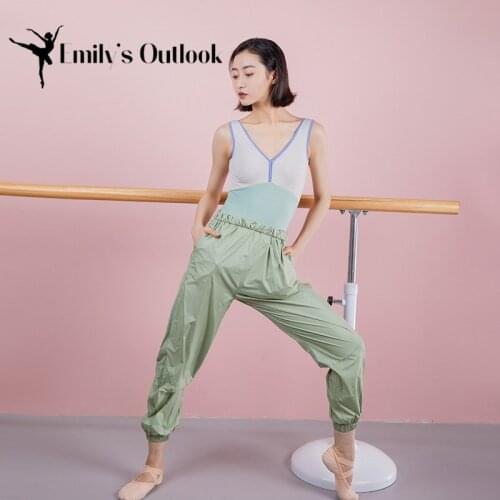 Body Wrappers Ripstop Pants Girls Women Ballet Trousers Lightweight Intensity Nylon Perspiration For Dance Warm Up