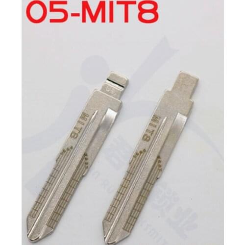 NO.05 MIT8 Engraved Line Key Blade For Mitsubishi Fiat Scale Shearing Teeth Cutting Key Blank