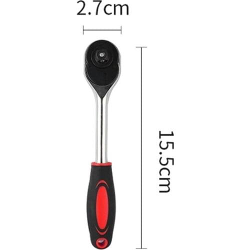 1/2" 1/4" High Torque Ratchet Wrench for Socket 24 Teeth Quick Release Car Auto Repair Hand Tools