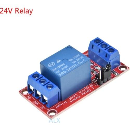 1 channel 24V relay module board Shield with ptocoupler isolation high and low level trigger one channel relay expansion board