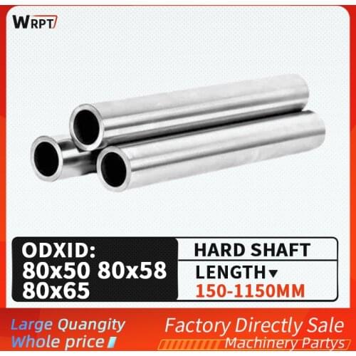 1PCS 80MM cylindrical hollow optical axis linear guide chrome-plated hard shaft guide, L = 150mm-1150mm