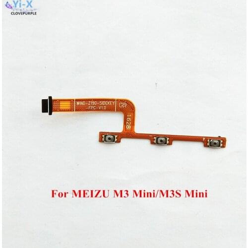 10PCS/Lot Power & Volume Swicth Side Button Flex Cable For Meizu M3 Mini/M3S Mini Phone Repair Parts