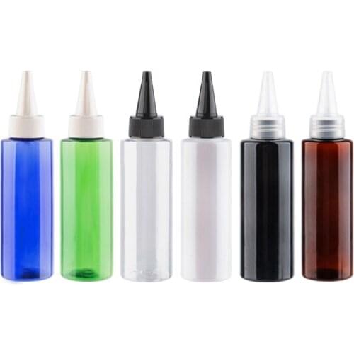 50pcs 120ml High Quality Lotion Bottle Pointed Cover Top Eliquid Makeup Bottles Empty Cosmetic Container For Traveler
