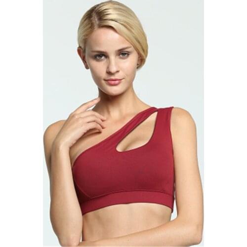 Brand New Womens Spandex Ladys Non-adjusted Straps Underwear Wire Free Solid Anti-vibration Full Cup Bra Breathable One-Piece