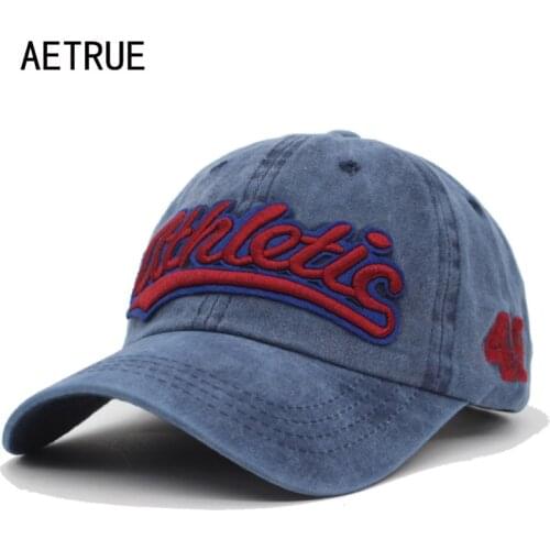 AETRUE 100% Cotton Baseball Caps Men Women Snapback Cap Hats For Men Brand Bone Casquette Vintage Gorras Dad Baseball Hat Cap