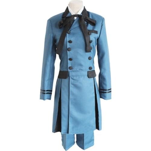 Anime Black Butler Role Play Costumes Ciel Phantomhive Cosplay Costume Women Men Party Carnaval Suits with Wig Uniform Full Set