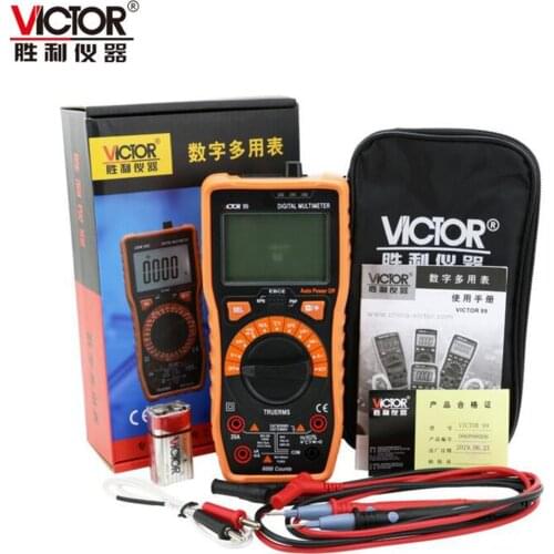 Original Victor VC99/VC99A Auto range Digital Multimeter Count AC DC Ohm Hz 100mF