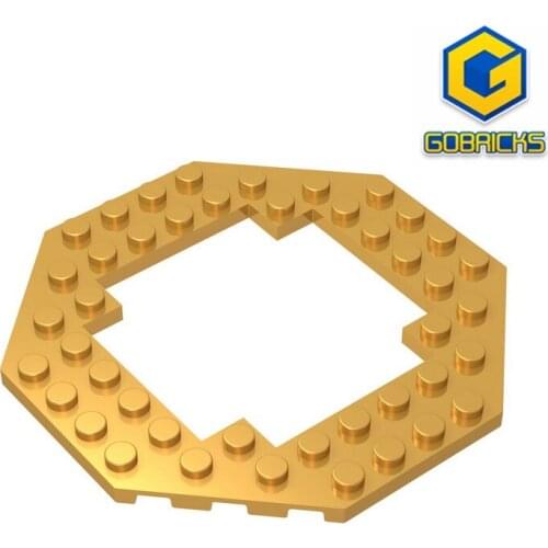 Gobricks GDS-1186 Plate, Modified 10 x 10 Octagonal Open Center compatible 6063 pieces of childrens toys