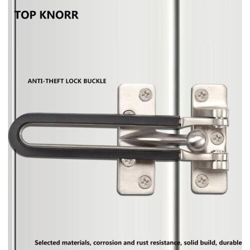 Home anti-theft door lock, bedroom, childrens room, door lock, lever lock, stainless steel safety chain, hotel, safety bolt, ha