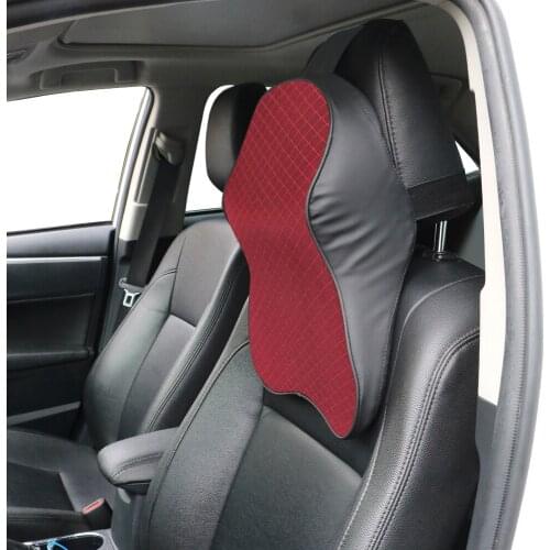 LEEPEE Neck Support Holder 3D Memory Foam Adjustable Head Restraint Car Neck Pillow Car Styling Auto Headrest