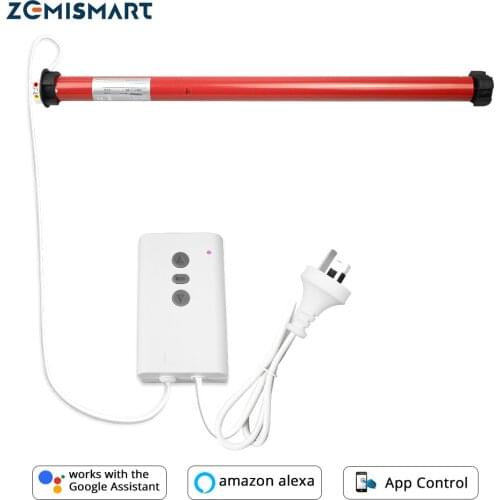 Zemismart Motorized Roller Shade Motor Smart Life Alexa Google Home Assistant Motorized Wifi Curtain Switch