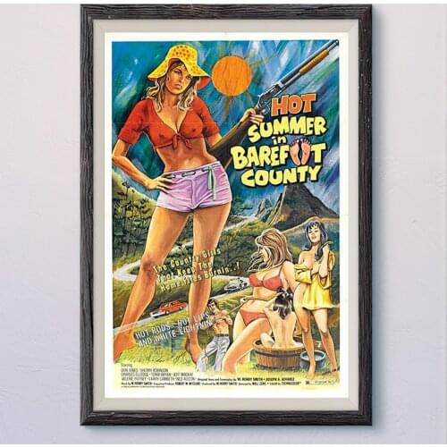 N161 HOT SUMMER IN BAREFOOT COUNTY Vintage Classic Movie Wall Silk Cloth HD Poster Art Home Decoration Gift